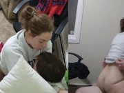 Refuses to Hop Off & Stays Seating On his Dick the Whole Creampie Thru - Heather Kane