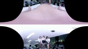 SOD Office Ladies in Pantyhose Tease with Footjobs and More