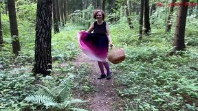 cheating mature wife meets up with lover in the forest for a good fuck
