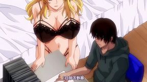 Creepy pervert watches buxom maid and makes sexy milf squirt in threesome hentai