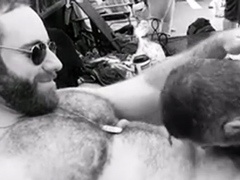Muscular Bear John Gets Fucked at a Wild Pool Party