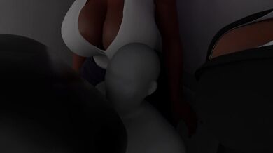 Three horny elevator giantess bully a slave