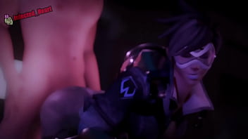 Talon Tracer deepthroats before taking ass pounding