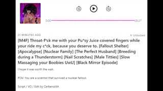 Let me suck on your pussy-juice covered fingers! Male Moaning and Whimpering ASMR