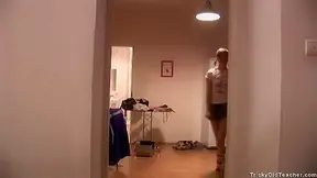 Legal-age chick gets sex tutored by her old teacher.