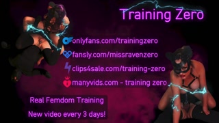 Training Zero Femdom Sex Orgasms Cum Strapon Riding Dildo Fucking Chastity Tease &amp; Denial Bondage