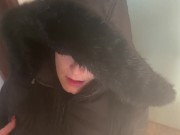 Milfycalla- Cum on clothes. Cum on fluffy jacket