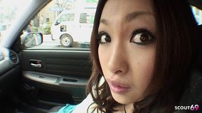 japanese teen pick up and seduce to suck and cum in mouth by stranger older guy at car at uncensored jav