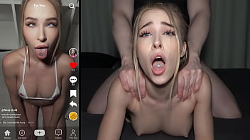 SHE MESSAGED US ON TIKTOK - Extra Tight Teen Loves Rough Doggy Fucking