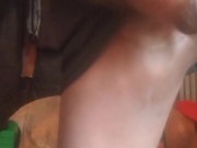 Naughty Kenyan crossdresser big cumshot