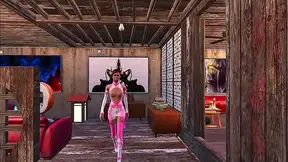 Busty Brunette Teases in Fallout 4 Cosplay – Anime Lust Unleashed
