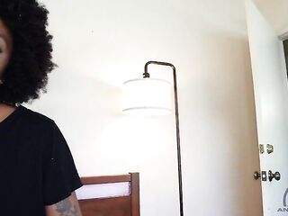 Thick Ebony Stepsis Dutch Coco Gives U the Sloppy BJ Your Girlfriend Won't