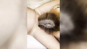 Big cocked bimbo binds his solitary testicle &mdash;  then strokes his erect penis&#x1F32D; with medical exam gloves