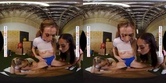 Naughty America Aiden Ashley, Jazmin Luv, and Lily Larimar surprise their personal trainer