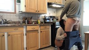 Middle Eastern mistress gets gangbanged, faceslit by BBC in dirty kitchen