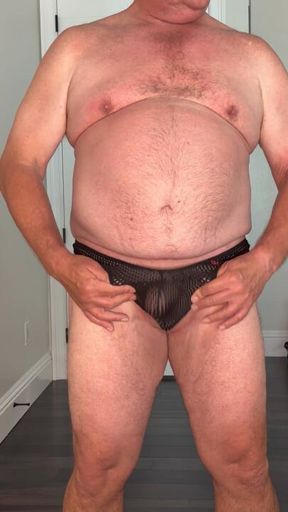 Trying on Bottoms for the Bathhouse