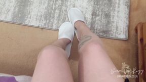 Footboy Rewarded with Nylon Worship