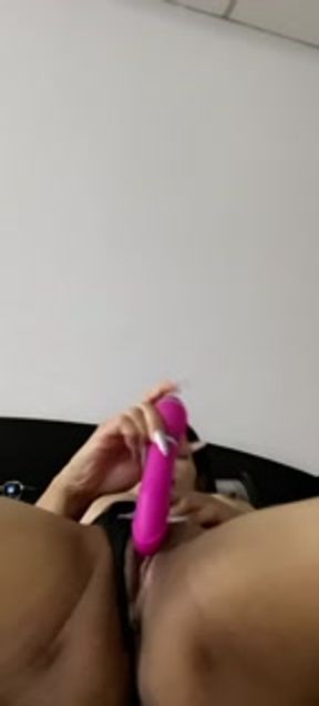 Asian MILF playing with Pink Sex Toy || Real Amateur Big Tits