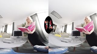 VRLatina - Curvy Blonde Hispanic beauty Blonde Fesser Fucking