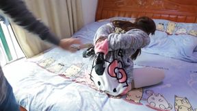 Hui12 - White Silk Chinese Girl Sailing Restraint