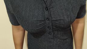 Telugu Anu Aunty in Black dress hot sex