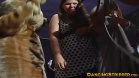 Sex crazed bachelorette babes take on strippers big dicks