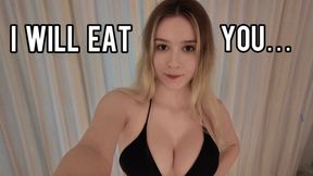 POV: Giantess Girl Shrinks and Swallows You alive