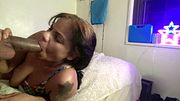 Big Dick FACE FUCKS Caramel Skin Honey Ebony Blowjob Deepthroat Pov Webcam
