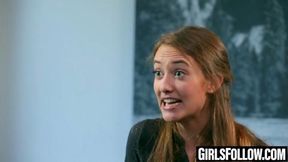Lesbian whores lick and finger each other with animal need