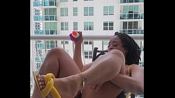 Super Soaker Pussy Spray Balcony