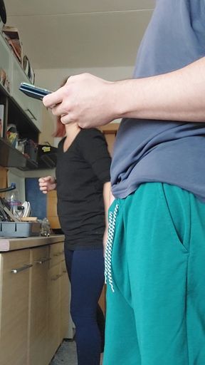 sex in the kitchen while preparing lunch