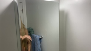 Crossdresser Fixing Messy Wig