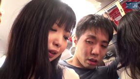 Crowded Bus Temptation - Surrounded by Married Women Who Turn the Tables on Him - Part2
