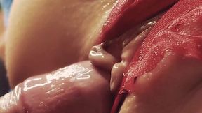 Sloppy and Intimate Close-Up Cream-Pie Encounter