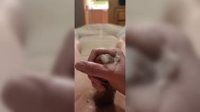 Fast handjob with precome