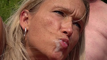 Sexy Granny and Brit MILF CarPark GangBang