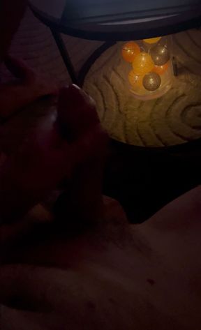 Massage of my hard with coconut oil