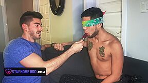 Free Premium Video Lovely teen 18+ Alex Montenegro Gets Blindfolded And Gets A Surprise Dick In His Mouth