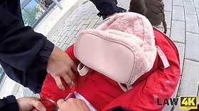 Law4k. teenage doesnt know where security officer have taken her but she gets fucked