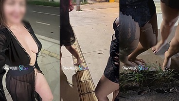 Saimos comprar alguns lanches e foi uma putaria no meio da rua mesmo