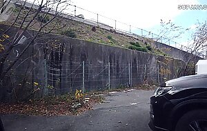 Individual photography, in-car bj and fuck] call a naughty housewife during work and have car sex