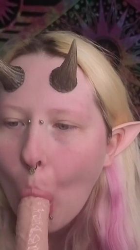 Tiefling Femdom Sucks and Fucks the Soul Out of You
