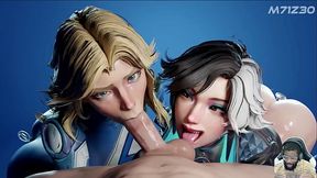 Luna Licks Your Balls While Sue Sucks Your Cock, Tight Little Nemia Anal Fucking, Psylocke Fucked In Her Beautiful Ass Pussy