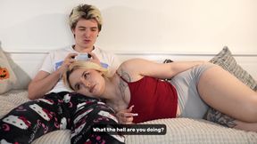 Step-sister Fucked Me so Hard She Almost Broke the Bed