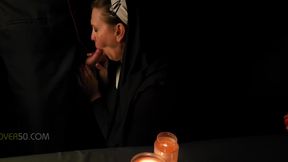 A Sexy Milf Nun Is Seduced By Her Priest While She Prays And Worships At The Alter Of His Cock