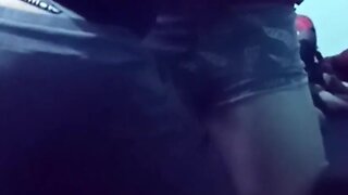 Persuaded my chinese friend to let me play with his shaved cock and he cums in my mouth pt1
