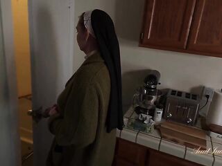 AuntJudysXXX - Wicked Lascivious Older Nun Autumn Bangs the Handyman