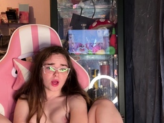 Asian teen anal cavity toyed with on top of the desk