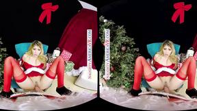 ”Santa's naughty helper Stephanie West sits on your prick for Xmas”