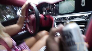 Blonde milf's giant tits get hardcore VR blowjob in Russian step fantasy